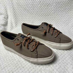 Sperry - Taupe Canvas Slip-On Sneakers‎ - Size 7.5